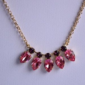Pear Swarovski Crystals Necklace